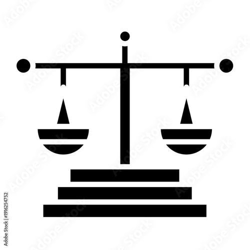 Justice ScaleSocial Justice Day Vector Icon