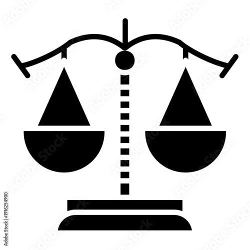 Justice Scale Vector Icon