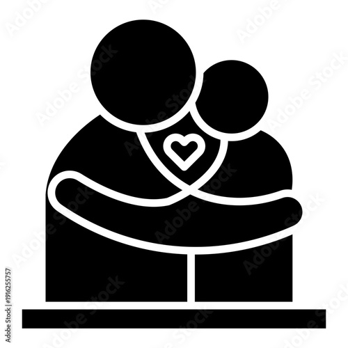 Hug Vector Icon