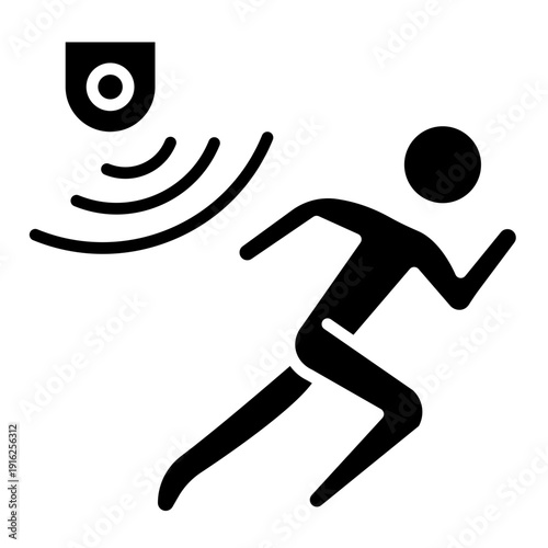 Motion Sensor Vector Icon