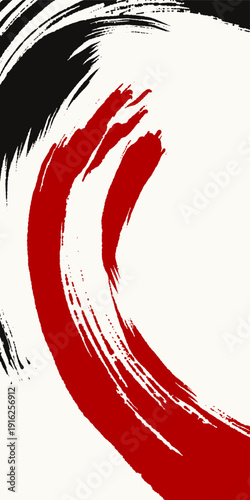 Expressive paint brush strokes with rough texture on background, minimalist abstract vector design for posters, branding, and modern art.