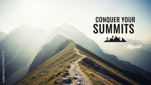 Mountain Trail Leading to Summit Peaks Adventure