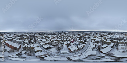 360° Luftaufnahme von Braunschweig im Winter