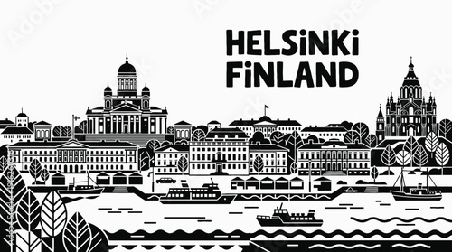 helsinki finland europe capital city skyline landmark architecture urban travel tourism historic culture downtown waterfront landscape