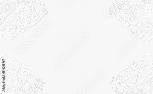 embossed image of flowers