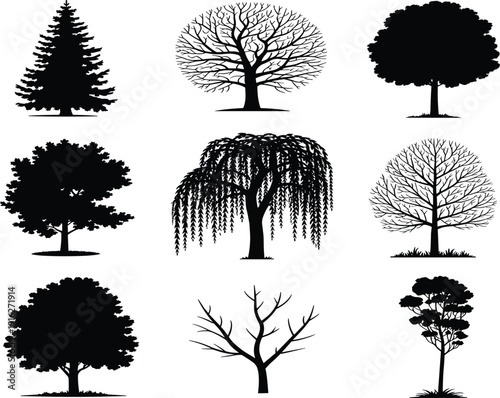 Black silhouette of military army soldiers saluting, officer standing in uniform, patriotic veteran memorial day flat vector illustration, isolated on white.