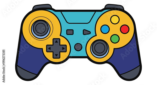 Colorful Video Game Controller Icon