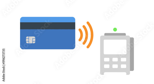 Contactless Payment with Credit Card and Terminal