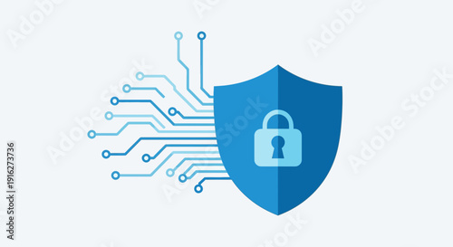 Digital Security Shield with Circuit Board
