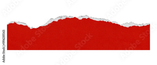 Wallpaper Mural Torn or ripped red paper isolated on transparent png background,realistic torn red paper edges,Torn Paper christmas frame effect mockup Torontodigital.ca