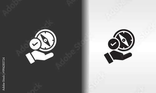 NAVIGATION vector, icon or logo sign isolated symbol illustration