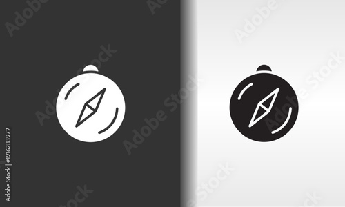 NAVIGATION vector, icon or logo sign isolated symbol illustration