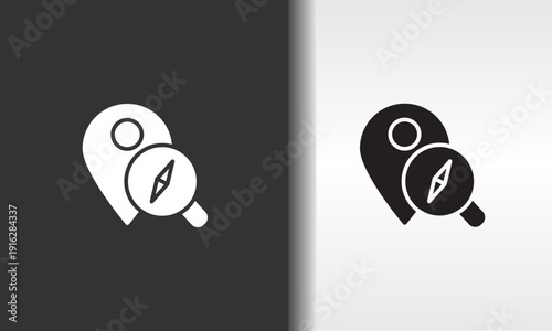 NAVIGATION vector, icon or logo sign isolated symbol illustration