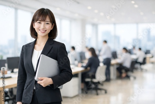 新入社員　オフィス　女性