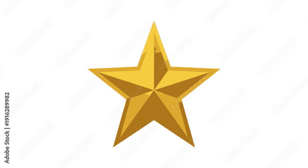 Obraz premium Golden Star Icon