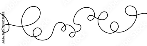 Freeform abstract continuous line