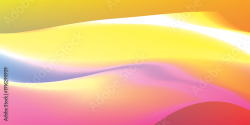 Amazing blue background with orange, red, yellow gradient. Vector eps new