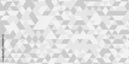Abstract background made of triangles. Mosaic pattern, tile geometric cube white and gray vector wallpaper.