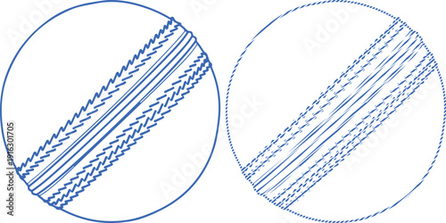 Line set illustration of two elliptical shapes with diagonal lines isolated on transparent background silhouette