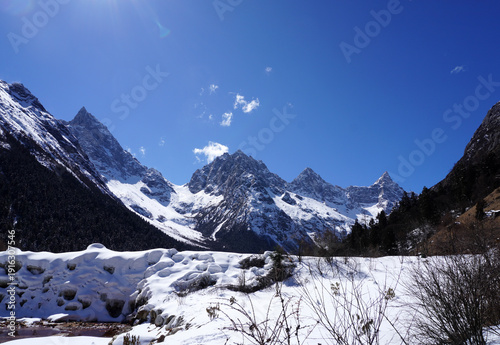 Foto Bipenggou Valley (Bipenggou National Park) is a natural reserve located in north