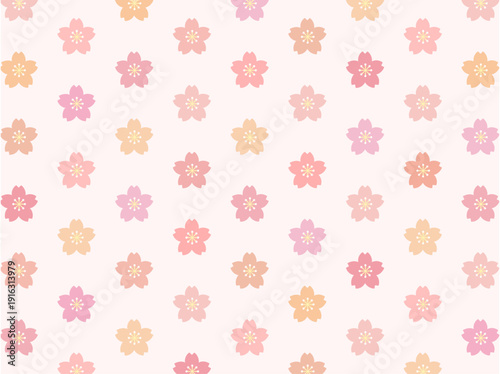 桜アイコン-カラフル