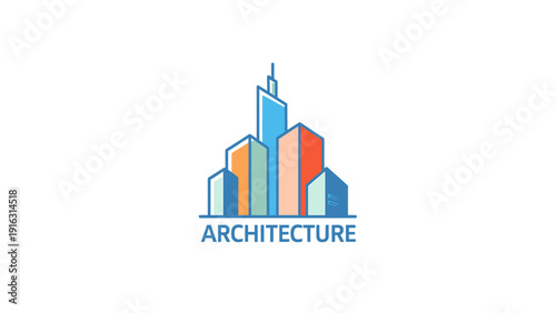 Modern Architecture Building Cityscape Logo Design.