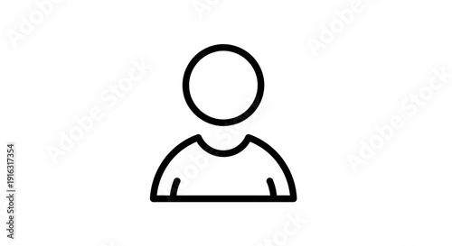 Simple Icon Representing a Generic Human Figure.
