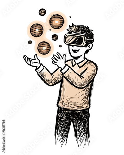 Child Hugging Teddy Bear Illustration