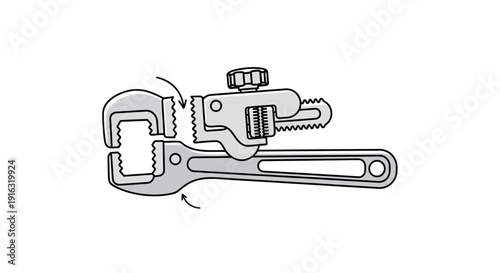 Adjustable Pipe Wrench Tool Set for Plumbing and Construction Work