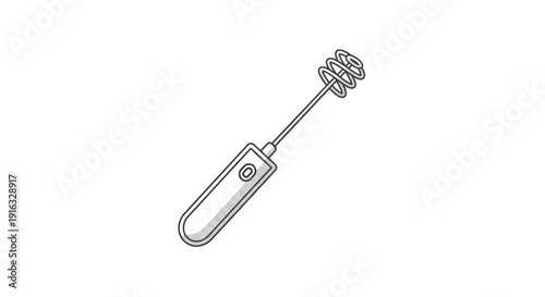 Handheld electric milk frother whisk for coffee, latte, cappuccino, and cocktails