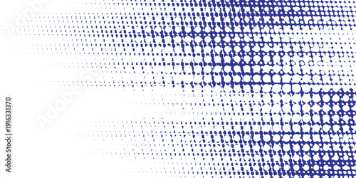 Dots halftone white and blue color pattern gradient grunge texture background. Dots pop art comics sport style vector dots halftone blue and white abstarct background vector illustration