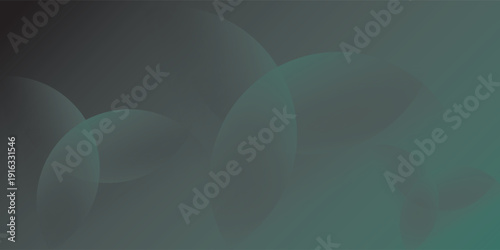 The image features a rectangular digital graphic with a dark, teal-to-black gradient background. It showcases two abstract.
