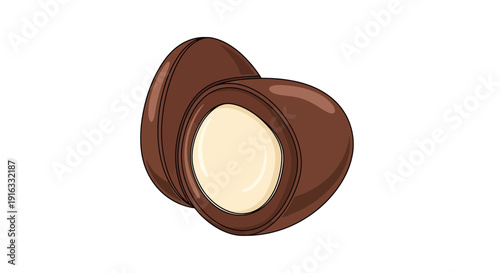 Delicious Chocolate Egg with Creamy Filling