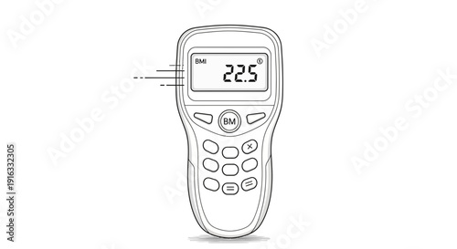 Digital Thermometer with LCD Screen and Keypad