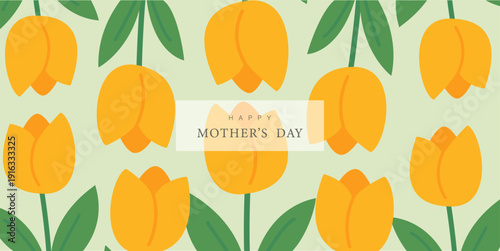 Spring horizontal banner with hand drawn bloom flowers of field. Perfect for spring holidays, Mother's Day, Easter, Women's Day. Background with beautiful meadow flowers. Vector illustration.