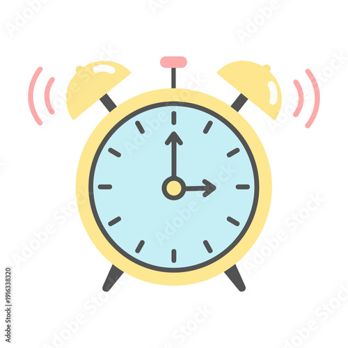 Alarm Clock Ringing design illustration