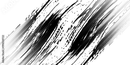 Tire tracks background for rally, drift, motocross, off-road and other auto and motorsport. Black tire marks on a white background with a worn effect and splashes of dirt..