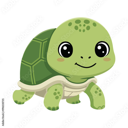 Cute Cartoon Turtle design Illustration
