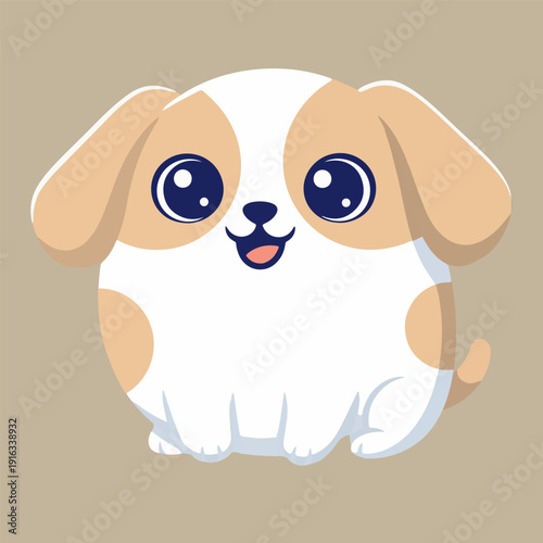 Cute Cartoon Puppy design Illustration