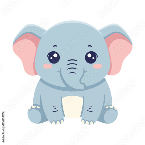 Cute Baby Elephant design Illustration