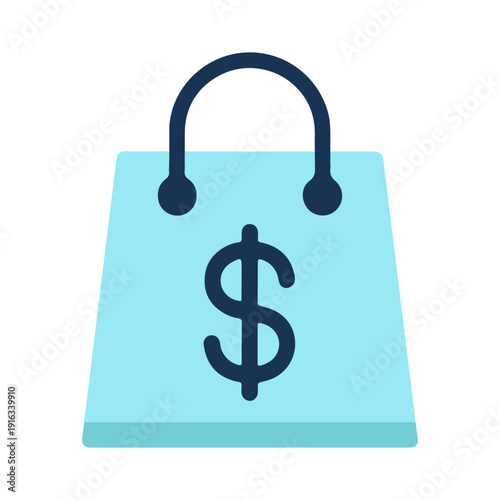 Shopping Bag With Dollar Sign
