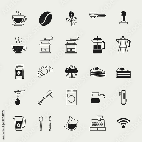 Coffee Shop Icon Set