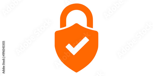 3D illustration of a secure padlock icon on a white background featuring a danger warning sign symbol for internet safety and computer access protection