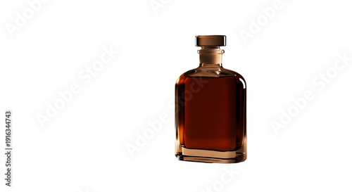 Whiskey bottle mockup png isolated on transparent background