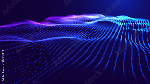Abstract Wave Patterns in Technology Data - A Flowing Blue Line Integrating Particle Visualization and 3D Interaction