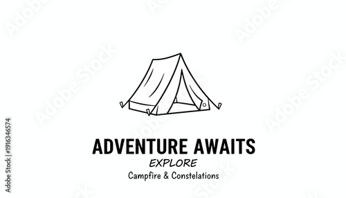 Adventure Awaits: Tent, Campfire, Constellations - Explore Nature