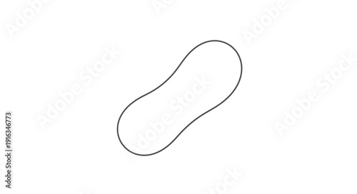 Abstract Blob Shape Outline, Organic Form, Minimalist Design Element