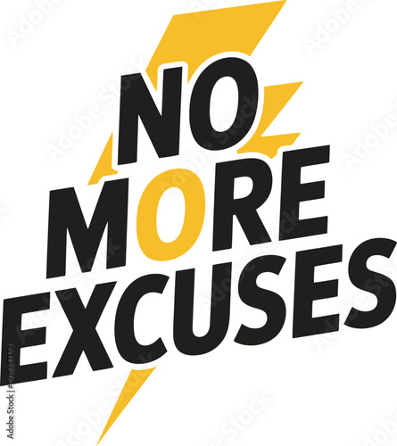 A motivational poster with a bold message of encouragement and determination