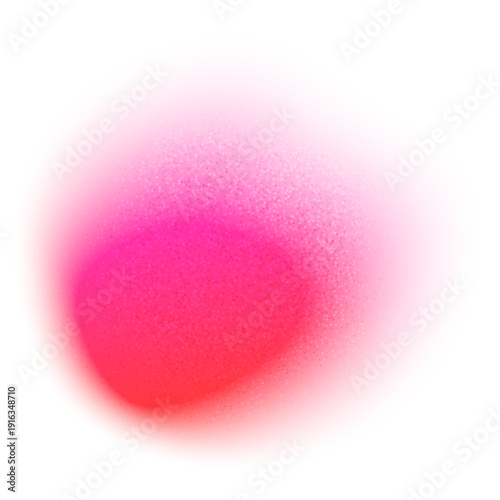 Textured gradient spot from hot pink to red with a noise effect.