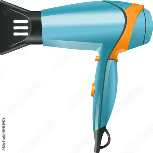Hair dryer icon. Hairdresser tool. Beauty salon equipment